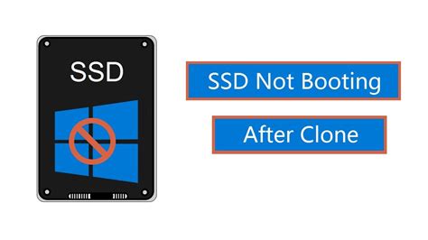 ssd with cloned image will not boot|make disk bootable after clone.